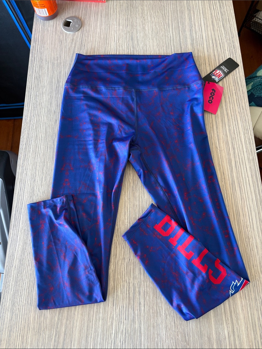 Buffalo Bills NFL Team Apparel Leggings Women’s Large NWT Blue Red